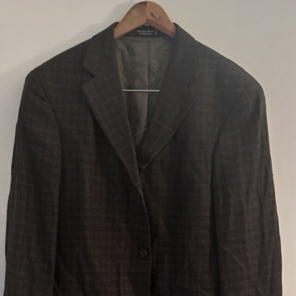 Geoffrey Benne 100% Wool Men's Suit Coat Jacket Blazer